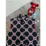 Gucci GG Women Interlocking G Down Padded Vest Black Red Nylon – Bild 4