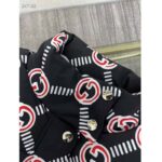 Gucci GG Women Interlocking G Down Padded Vest Black Red Nylon – Bild 8