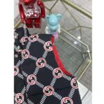 Gucci GG Women Interlocking G Down Padded Vest Black Red Nylon – Bild 7