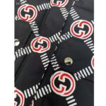 Gucci GG Women Interlocking G Down Padded Vest Black Red Nylon – Bild 6