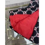 Gucci GG Women Interlocking G Down Padded Vest Black Red Nylon – Bild 9