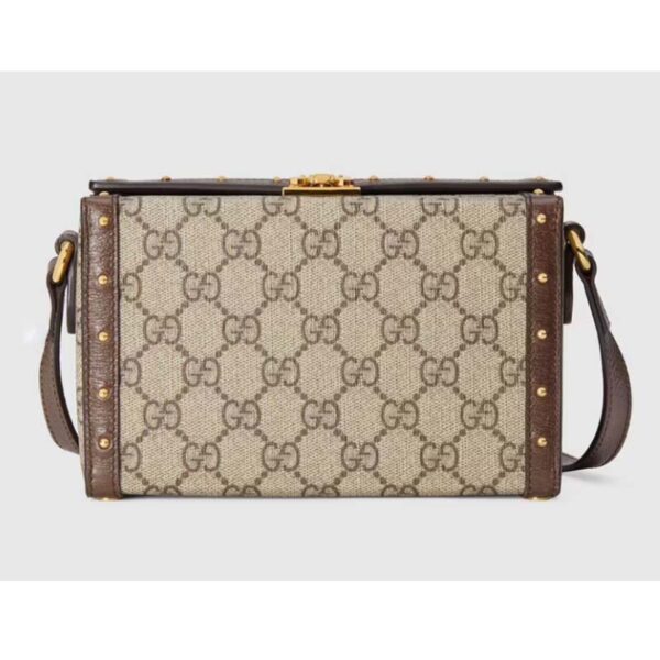 Gucci Unisex GG Mini Bag Beige Ebony GG Supreme Canvas