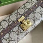 Gucci Unisex GG Mini Bag Beige Ebony GG Supreme Canvas - Image 7