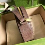 Gucci Unisex GG Round Shoulder Bag Double G Beige Supreme Canvas - immagine 6