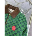Gucci Women Gucci 100 Quilted GG Jacket Green Blue Quilted GG Canvas - Image 4