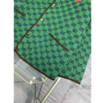 Gucci Women Gucci 100 Quilted GG Jacket Green Blue Quilted GG Canvas - Image 5