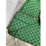 Gucci Women Gucci 100 Quilted GG Jacket Green Blue Quilted GG Canvas - Image 7