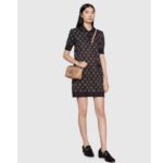 Gucci Women GG Marmont Mini Shoulder Bag Beige Double G Matelassé – Bild 16