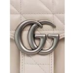 Gucci Women GG Marmont Mini Shoulder Bag White Double G Matelassé – Bild 10