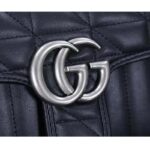 Gucci Women GG Marmont Small Shoulder Bag Black Matelassé Double G - Image 7