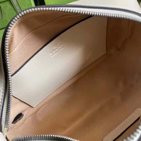 Gucci Women GG Marmont Small Shoulder Bag White Matelassé Leather (8)