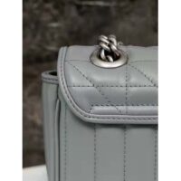 Gucci Women GG Marmont Super Mini Bag Grey Double G Matelassé