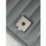 Gucci Women GG Marmont Super Mini Bag Grey Double G Matelassé – Image 14