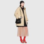 Gucci Women GG Small Messenger Bag with Double G Black Leather - Imagen 11