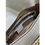 Gucci Women GG Small Messenger Bag with Double G White Leather - Bild 10