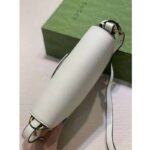 Gucci Women GG Small Messenger Bag with Double G White Leather - Bild 8