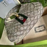 Gucci Women Hacker Project Small Jackie 1961 Bag Beige GG Supreme Canvas