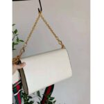 Gucci Women Horsebit 1955 Small Bag White Leather Gold Toned Hardware Horsebit - Image 5