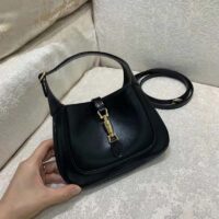 Gucci Women Jackie 1961 Mini Shoulder Bag in Black Leather