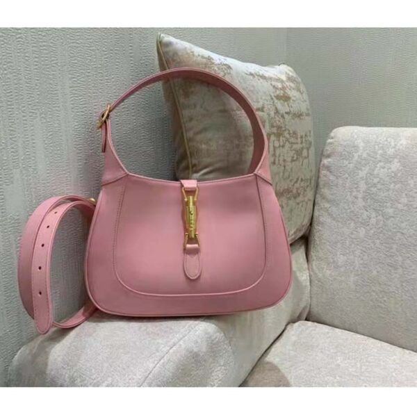 Gucci Women Jackie 1961 Mini Shoulder Bag in Pink Leather (2)
