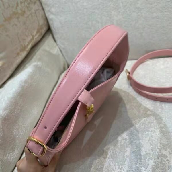 Gucci Women Jackie 1961 Mini Shoulder Bag in Pink Leather (7)