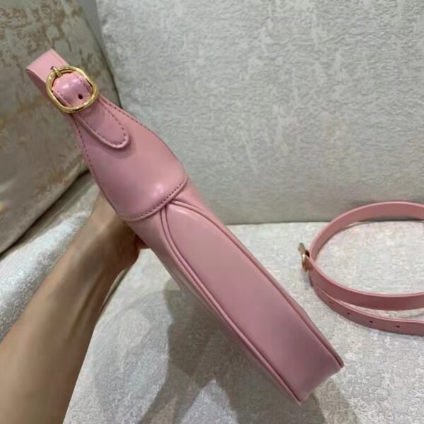 Gucci Women Jackie 1961 Mini Shoulder Bag in Pink Leather (8)