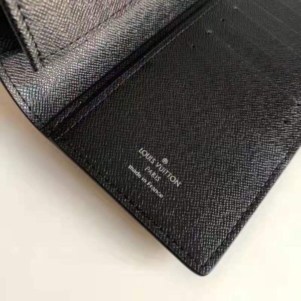 Louis Vuitton LV Unisex Brazza Wallet Gray Damier Graphite 3D Coated Canvas (1)