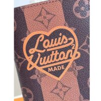 Louis Vuitton LV Unisex Brazza Wallet Monogram Stripes Brown Canvas