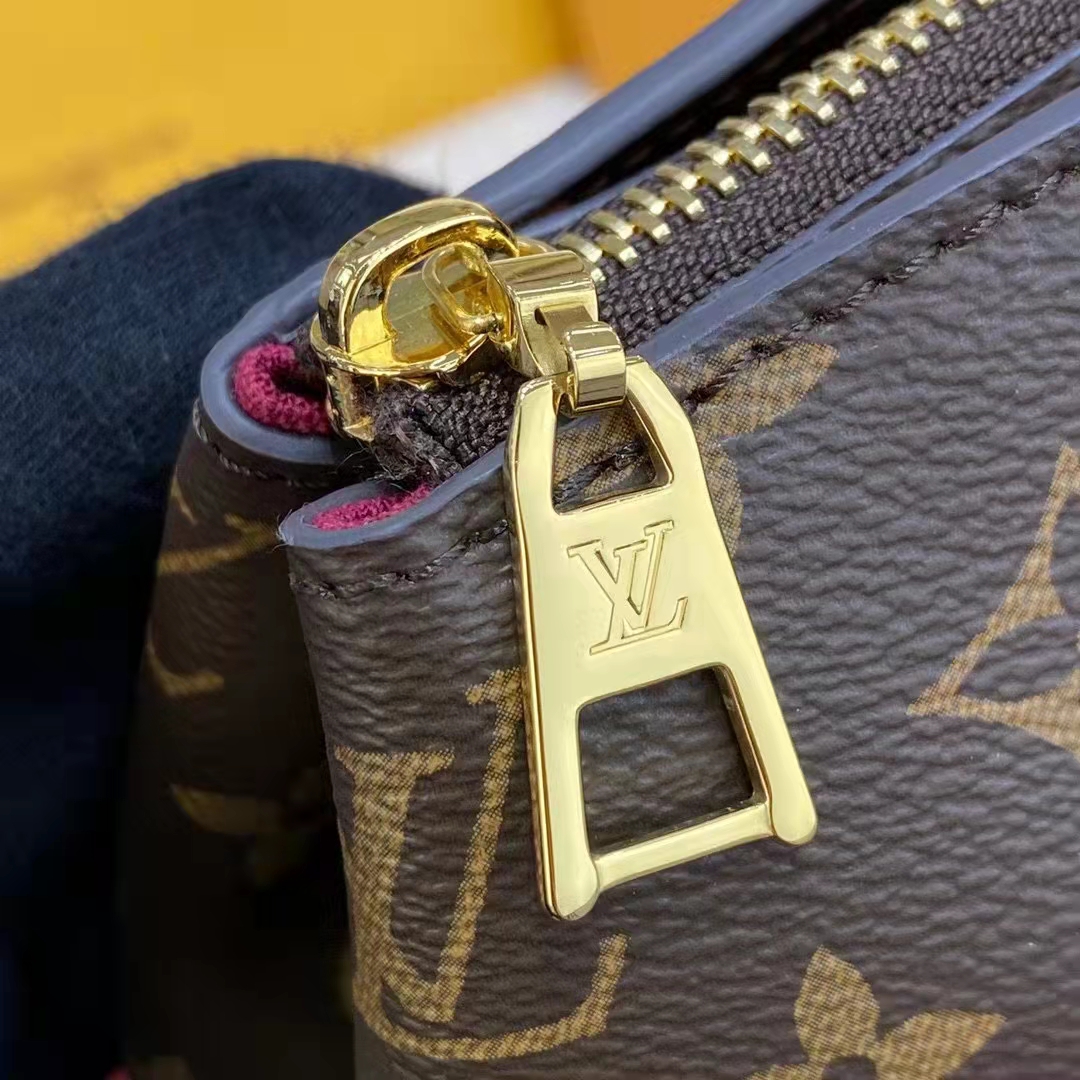 Louis Vuitton Grand Palais Handbag Monogram Canvas With Gold Color Har –  EliteLaza