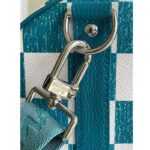 Louis Vuitton LV Unisex Keepall Bandoulière 45 Bag Teal Cowhide Leather - Image 12