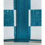 Louis Vuitton LV Unisex Keepall Bandoulière 45 Bag Teal Cowhide Leather - Image 10