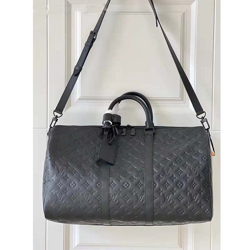 Louis Vuitton Keepall Bandoulière 50 Black Taurillon