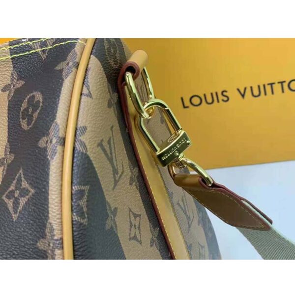 Louis Vuitton LV Unisex Keepall Bandoulière 50 Travel Bag Brown Canvas (1)
