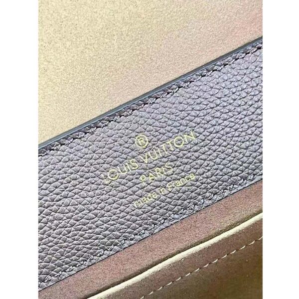 Louis Vuitton LV Unisex Lockme Ever BB Handbag Brown White Calfskin (10)