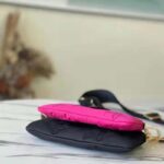 Louis Vuitton LV Unisex Maxi Multi Pochette Accessoires Handbag Fuchsia Black - immagine 6