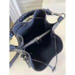 Louis Vuitton LV Unisex Muria Tote Bag Navy Blue Calfskin – Image 6