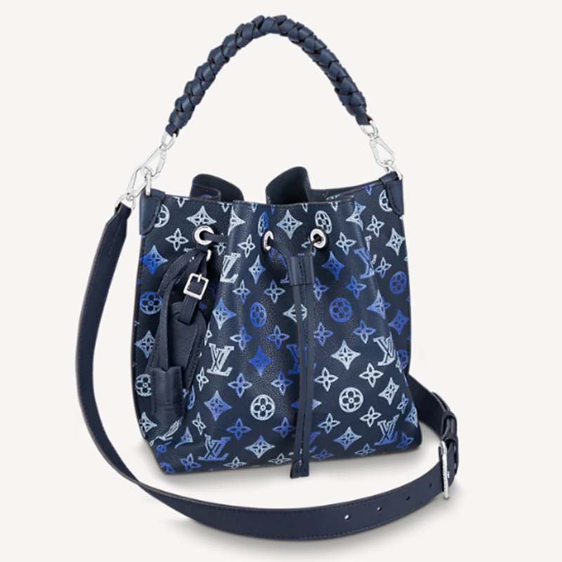 Louis Vuitton LV Unisex Muria Tote Bag Navy Blue Calfskin - Brandsoff