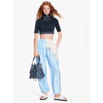 Louis Vuitton LV Unisex Muria Tote Bag Navy Blue Calfskin – Image 10