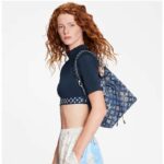 Louis Vuitton LV Unisex Muria Tote Bag Navy Blue Calfskin – Image 11