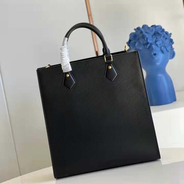 Louis Vuitton LV Unisex Sac Plat PM Black Epi Grained Cowhide Leather (4)