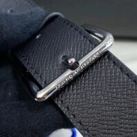 Louis Vuitton LV Unisex Slim Briefcase Black Taiga Cowhide Leather (1)