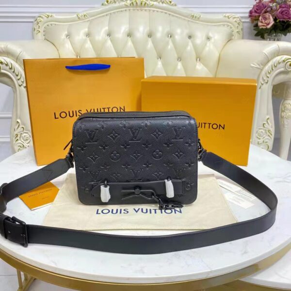 Louis Vuitton LV Unisex Steamer Messenger Monogram Cowhide Taurillon Leather (4)