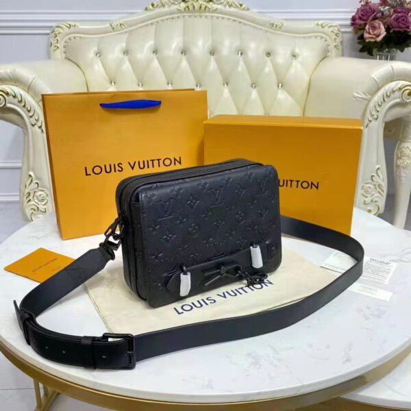 Louis Vuitton LV Unisex Steamer Messenger Monogram Cowhide Taurillon Leather (5)
