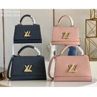 Louis Vuitton LV Unisex Twist One Handle PM Handbag Black Taurillon Leather