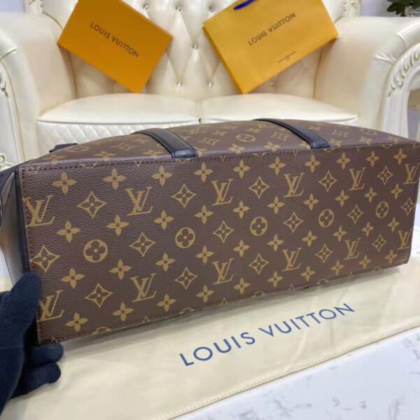 Louis Vuitton LV Unisex WeekEnd Tote GM Monogram Canvas Cowhide Leather (9)
