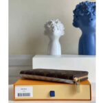 Louis Vuitton LV Unisex Zippy Wallet Red Monogram Coated Canvas Cowhide Leather - Imagen 5