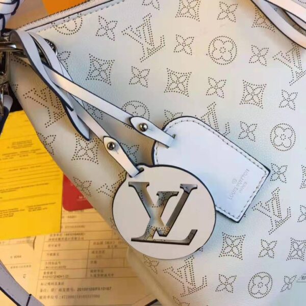Louis Vuitton LV Women Beaubourg Hobo Bag Snow White Mahina Perforated Calf Leather (8)