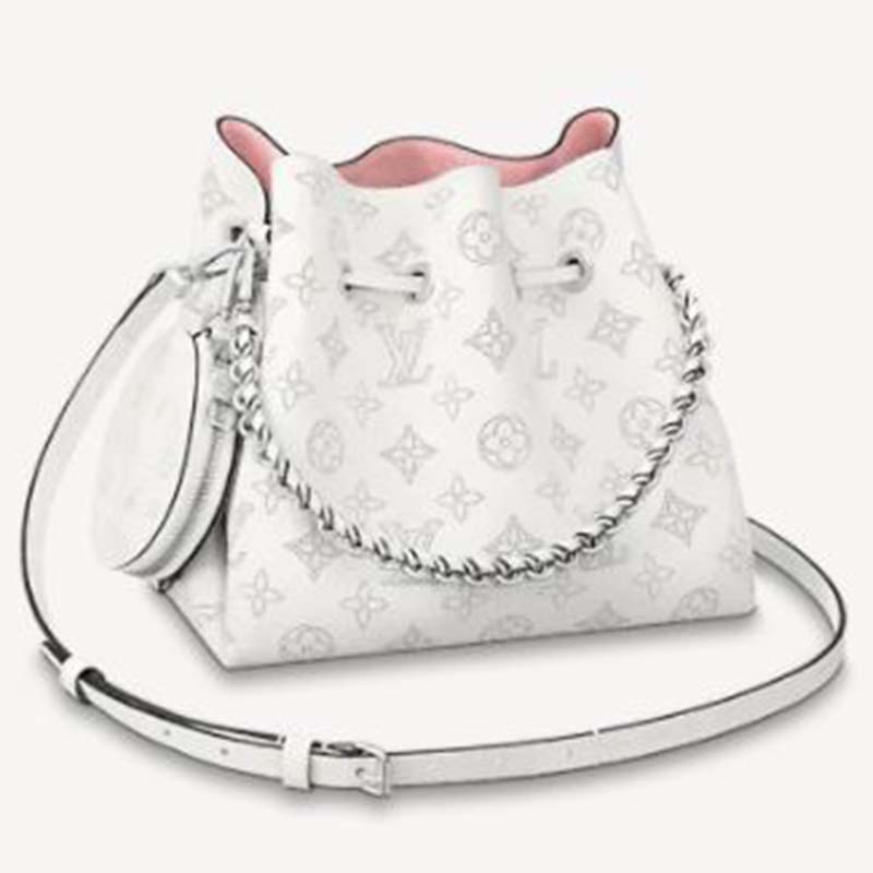 LOUIS VUITTON White Mahina Perforated Leather Bag #41118