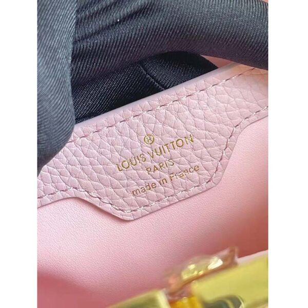 Louis Vuitton LV Women Capucines BB Handbag Pink Taurillon Calfskin (3)