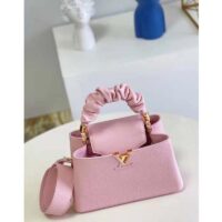 Louis Vuitton LV Women Capucines BB Handbag Pink Taurillon Calfskin